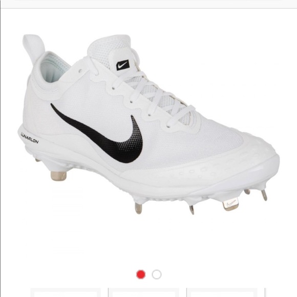 white nike metal cleats